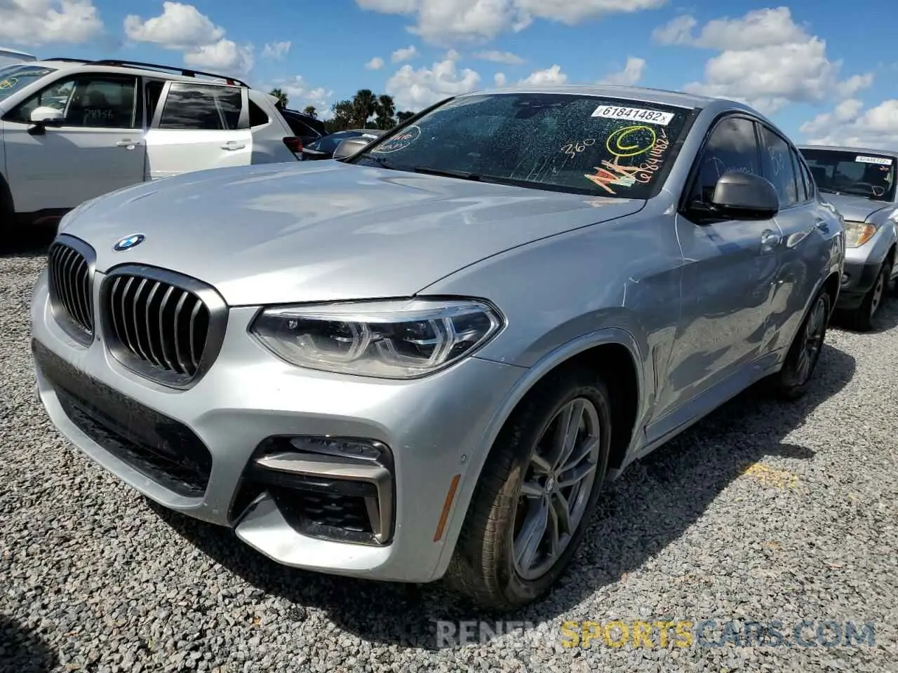 2 fotografías del automóvil dañado 5UXUJ5C50KLJ62830 BMW X4 2019