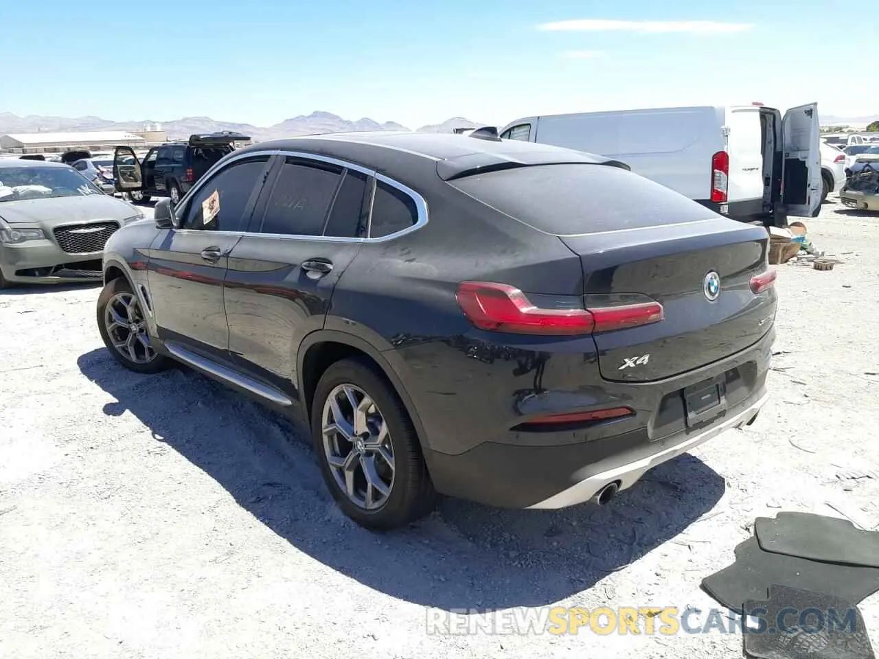 3 fotografías del automóvil dañado 5UX2V1C00L9D67543 BMW X4 2020