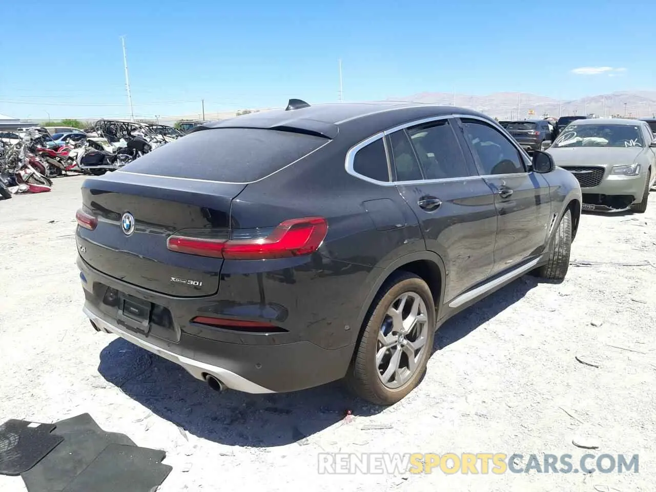 4 fotografías del automóvil dañado 5UX2V1C00L9D67543 BMW X4 2020