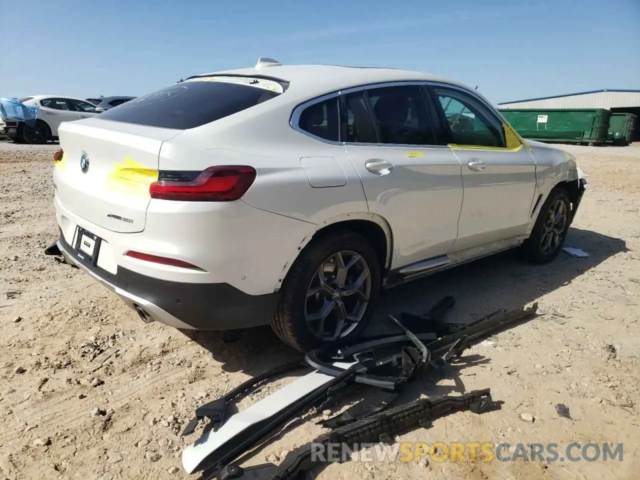 4 fotografías del automóvil dañado 5UX2V1C08M9G50063 BMW X4 2021