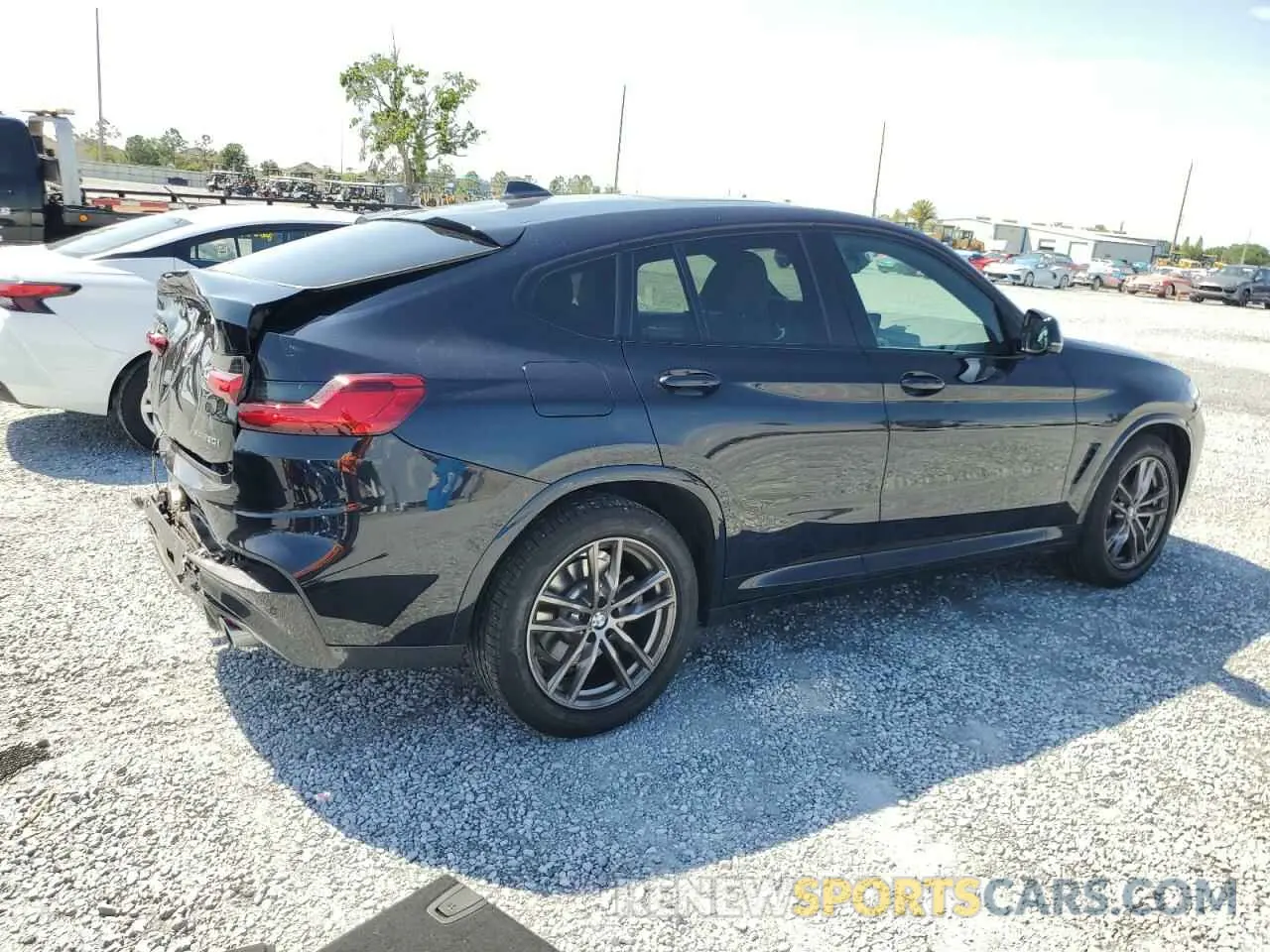 3 fotografías del automóvil dañado 5UX2V1C09M9G11692 BMW X4 2021