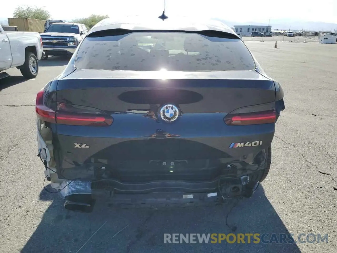 6 fotografías del automóvil dañado 5UX2V5C06M9E04443 BMW X4 2021