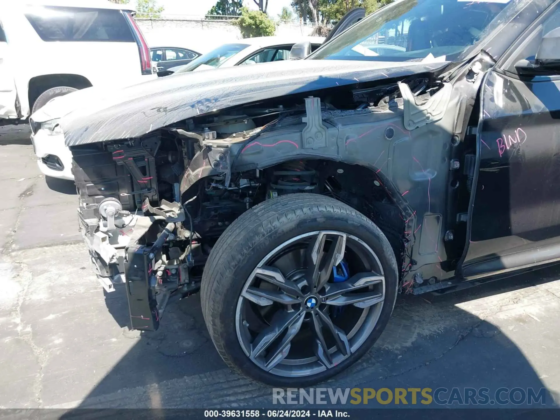 6 fotografías del automóvil dañado 5UX2V5C09M9E71182 BMW X4 2021