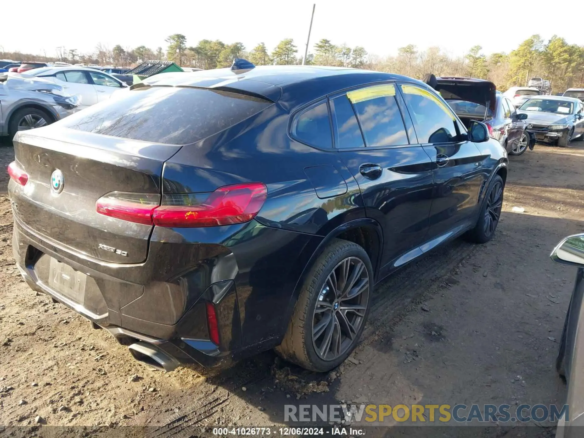 4 fotografías del automóvil dañado 5UX33DT01N9K62795 BMW X4 2022