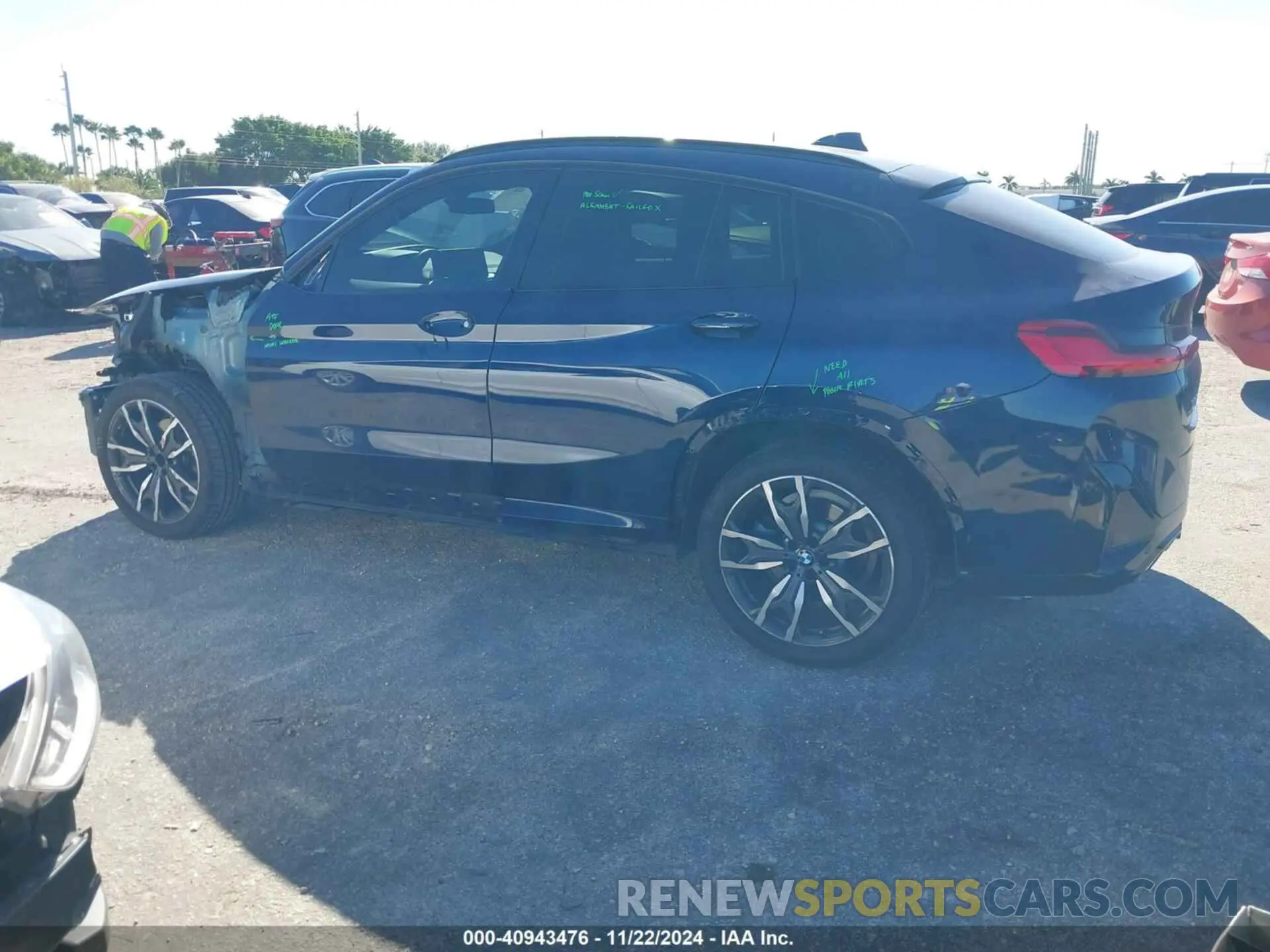 3 fotografías del automóvil dañado 5UX33DT05N9K07346 BMW X4 2022