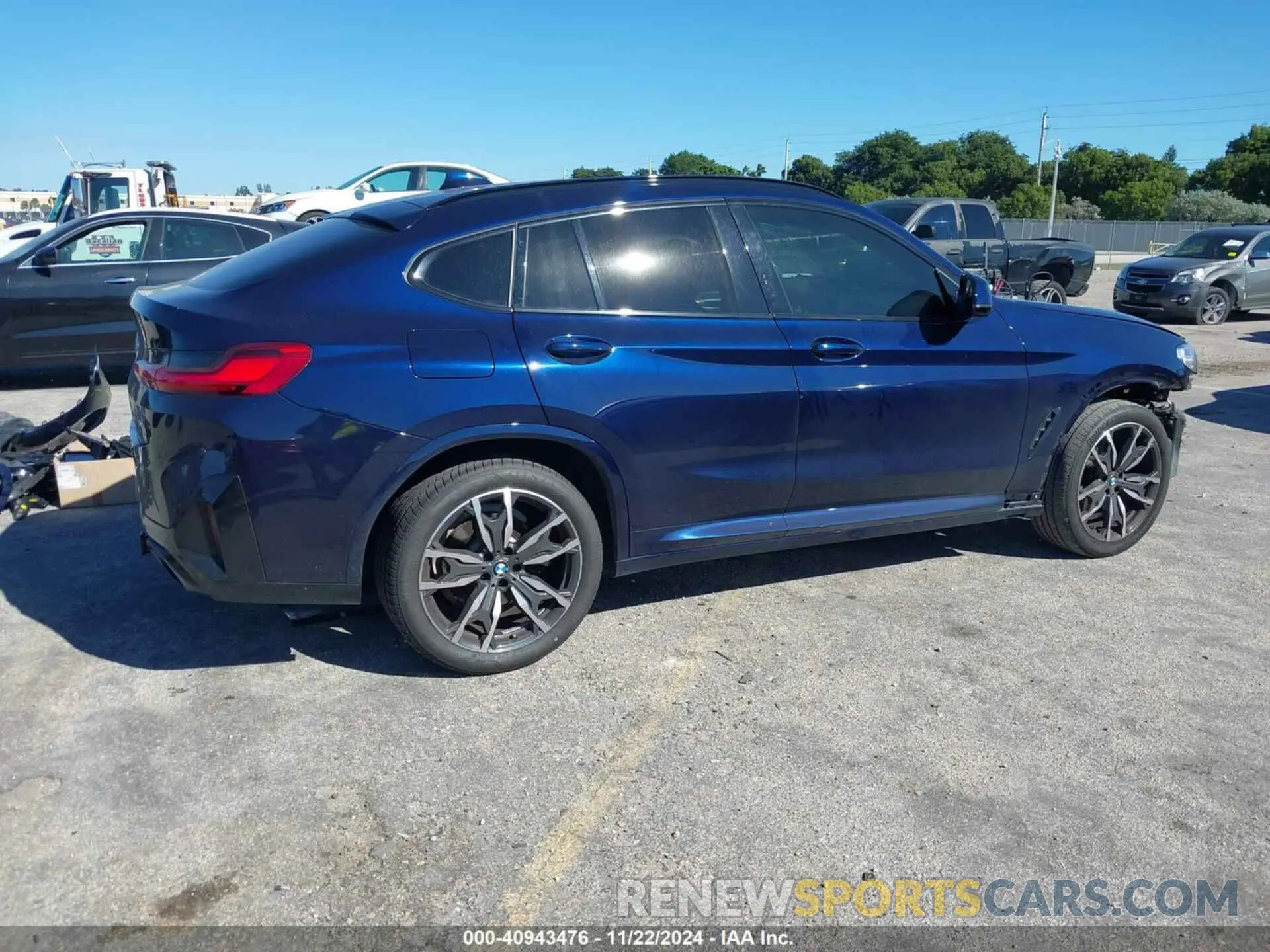 4 fotografías del automóvil dañado 5UX33DT05N9K07346 BMW X4 2022