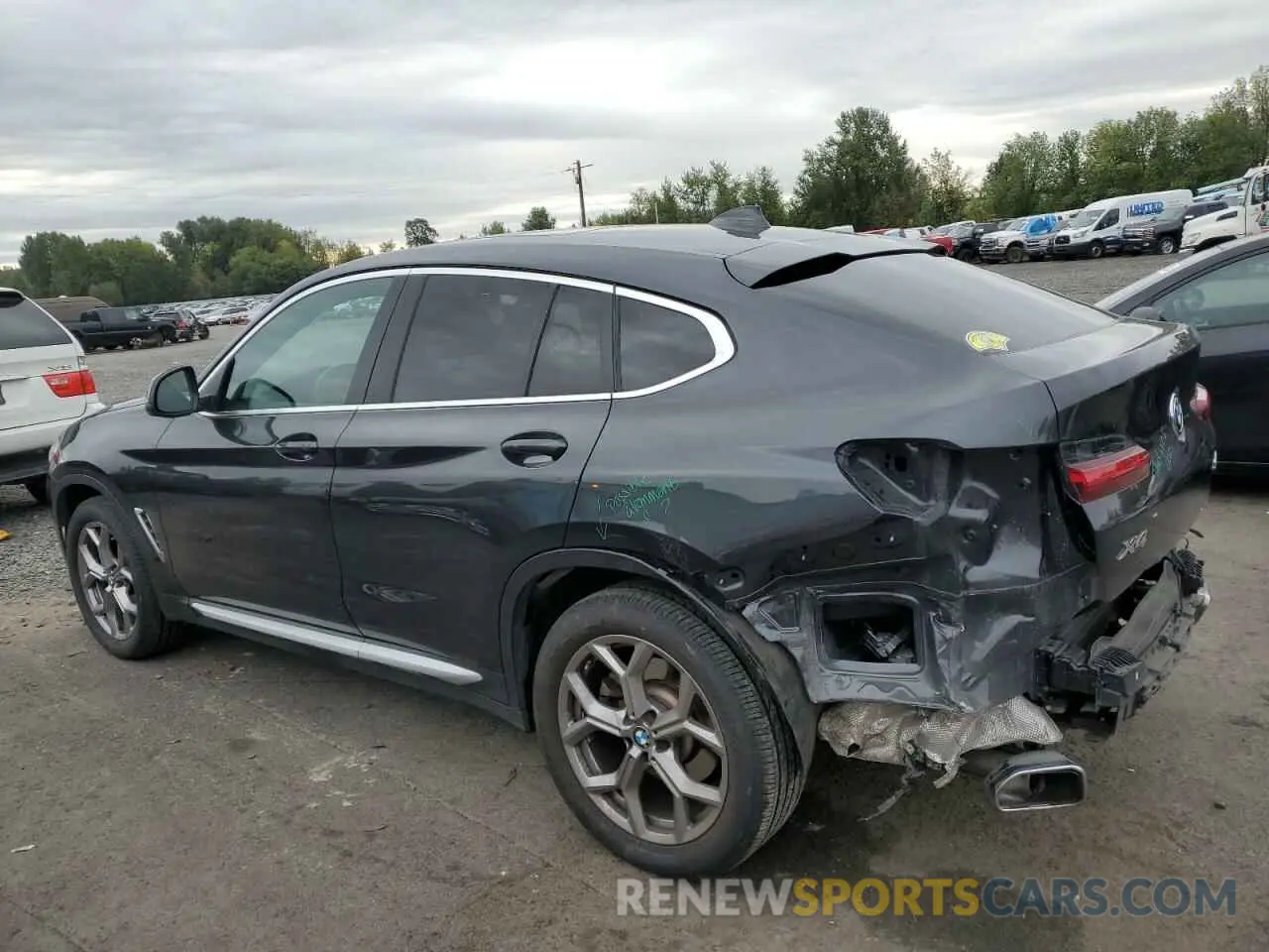 2 fotografías del automóvil dañado 5UX33DT05N9K21683 BMW X4 2022