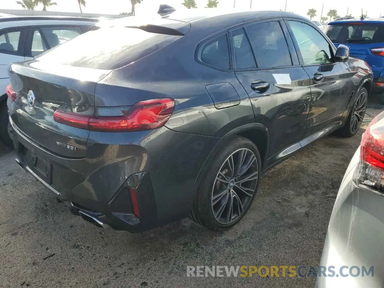 3 fotografías del automóvil dañado 5UX33DT08N9K53947 BMW X4 2022