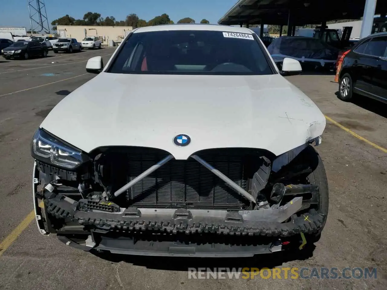 5 fotografías del automóvil dañado 5UX33DT08N9L21602 BMW X4 2022