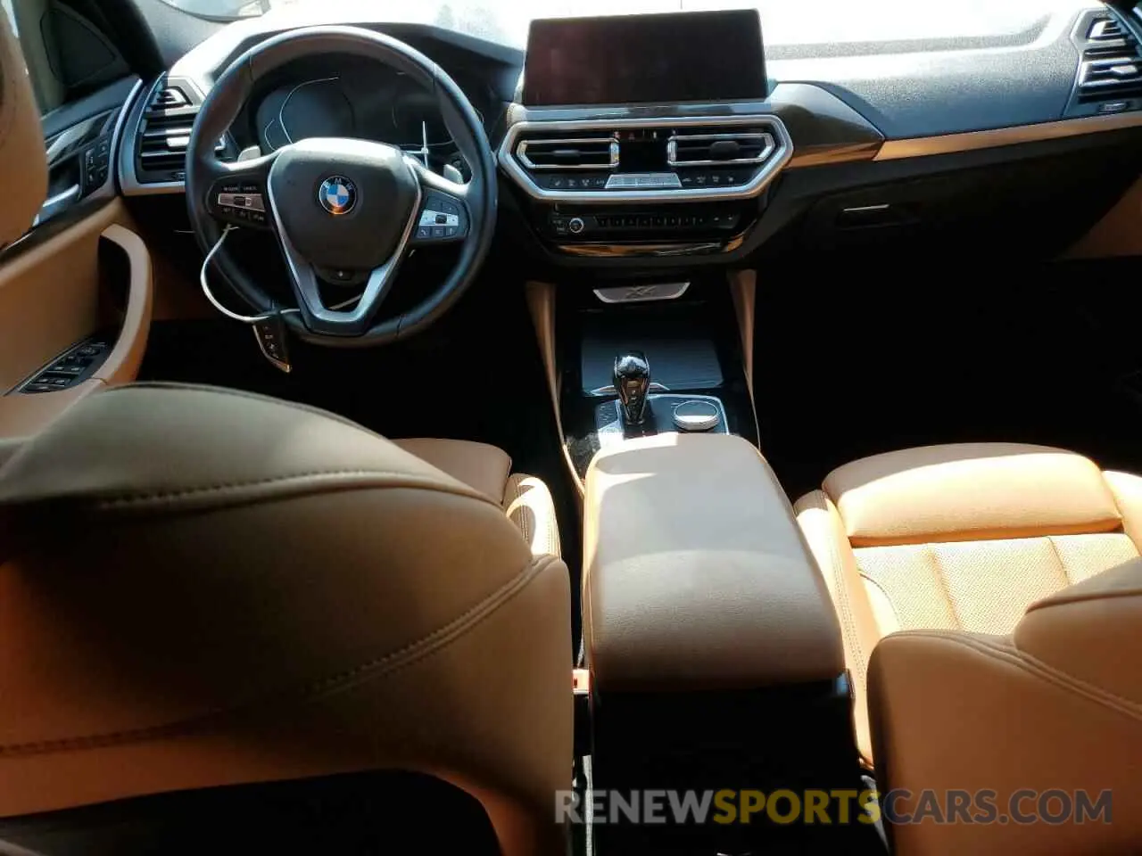 8 fotografías del automóvil dañado 5UX33DT0XN9K05849 BMW X4 2022