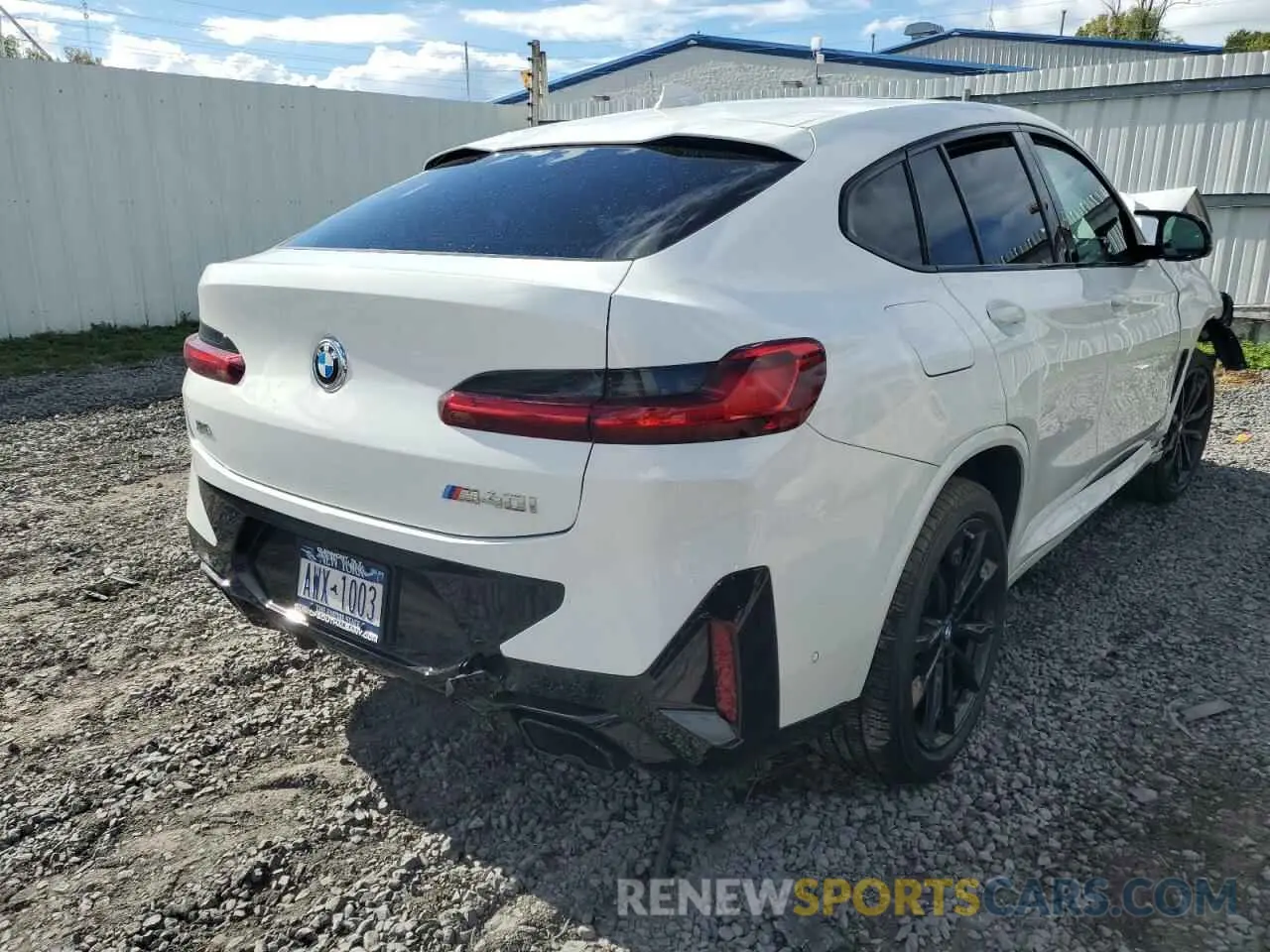 4 fotografías del automóvil dañado 5UX43DT01N9K07266 BMW X4 2022