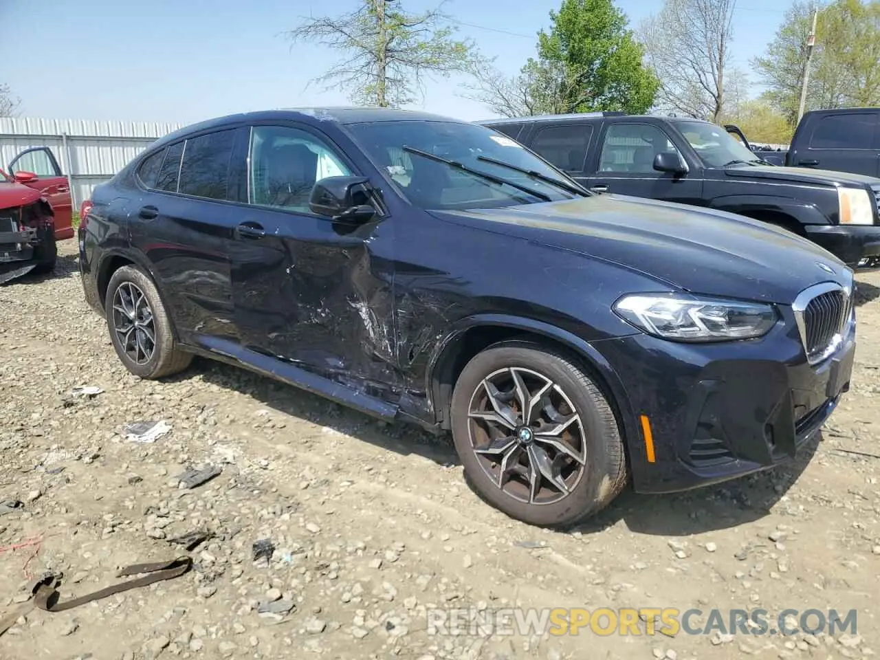 4 fotografías del automóvil dañado 5UX43DT09N9L03713 BMW X4 2022