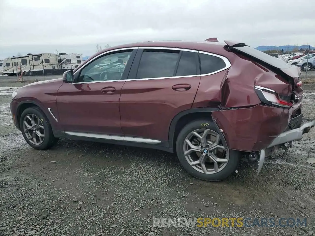 2 fotografías del automóvil dañado 5UX33DT03P9P62444 BMW X4 2023