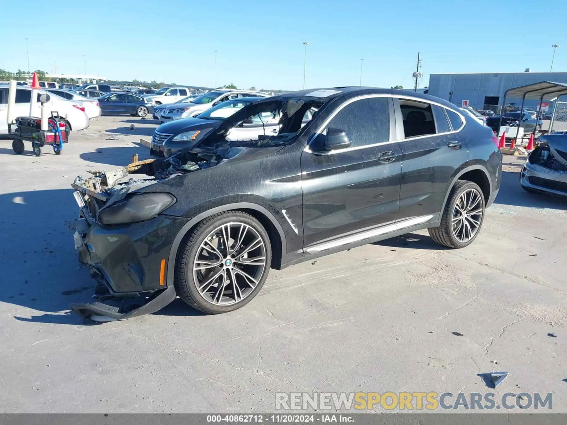 2 fotografías del automóvil dañado 5UX33DT03R9X55318 BMW X4 2024