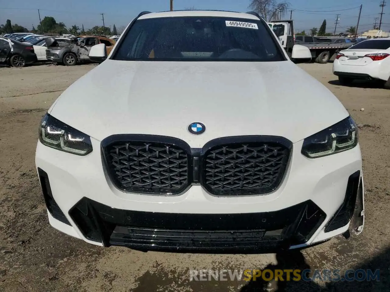 5 fotografías del automóvil dañado 5UX33DT09R9W50136 BMW X4 2024
