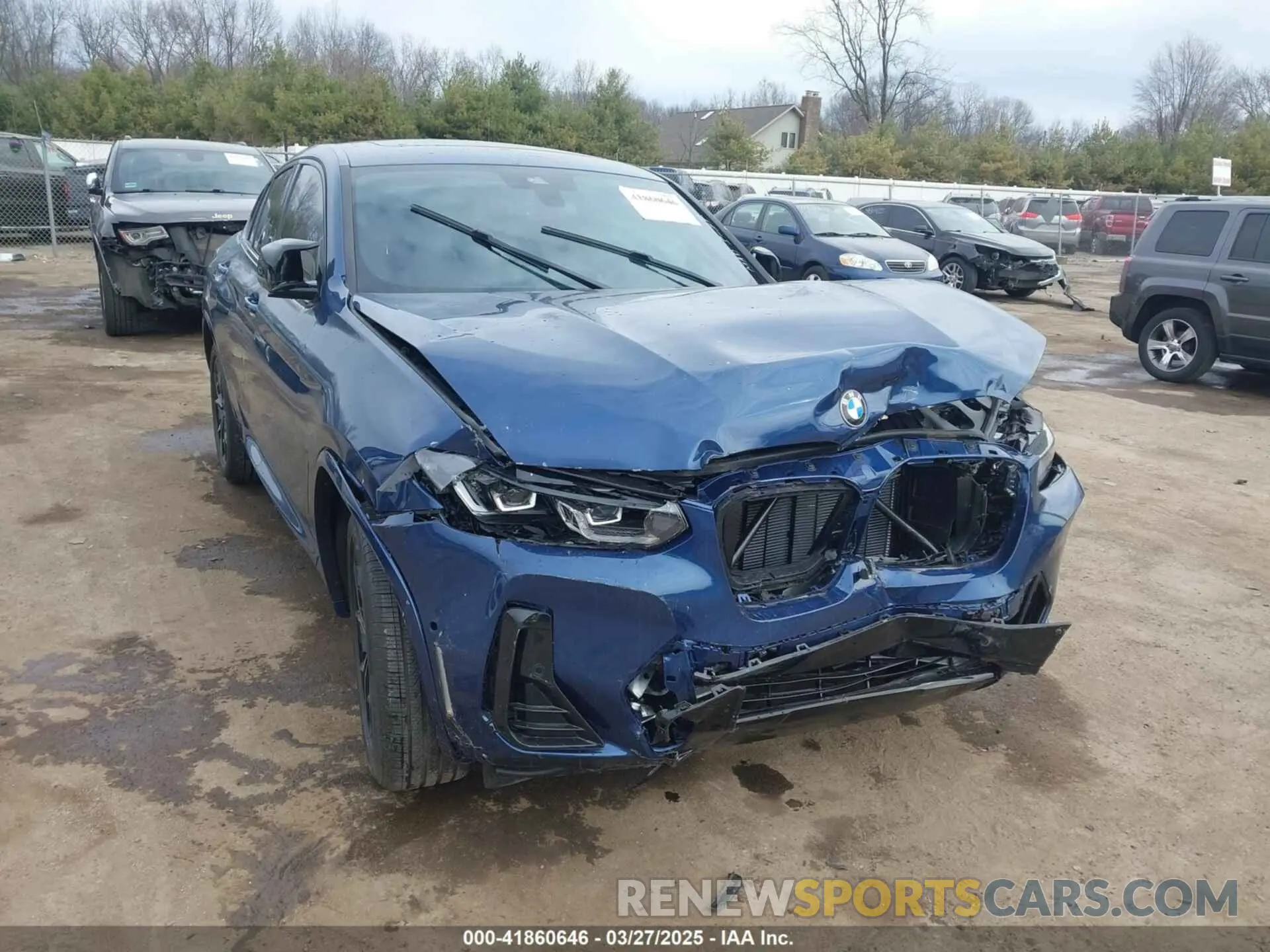1 fotografías del automóvil dañado 5UX43DT06S9Y74216 BMW X4 2025