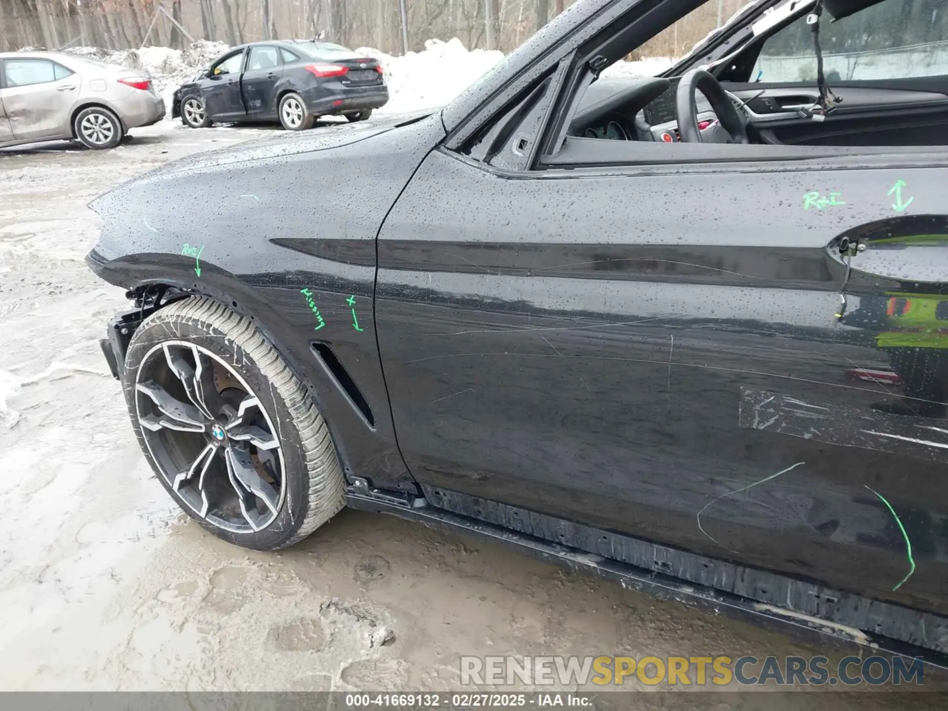 6 fotografías del automóvil dañado 5YMUJ0C01LLU67190 BMW X4 M 2020