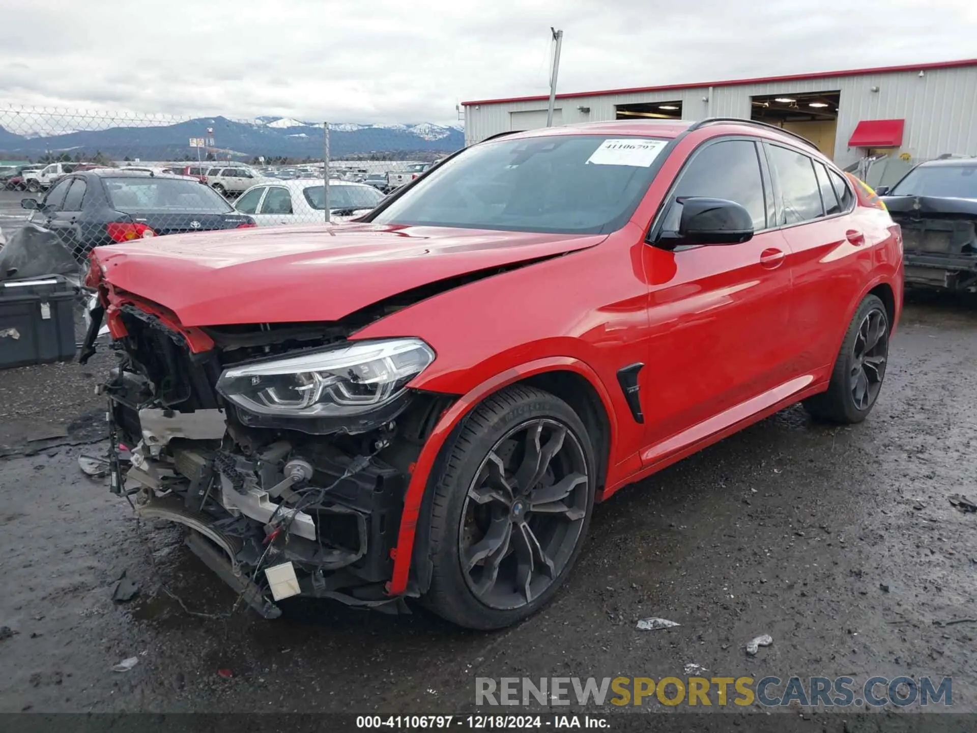 2 fotografías del automóvil dañado 5YMUJ0C08L9C88287 BMW X4 M 2020