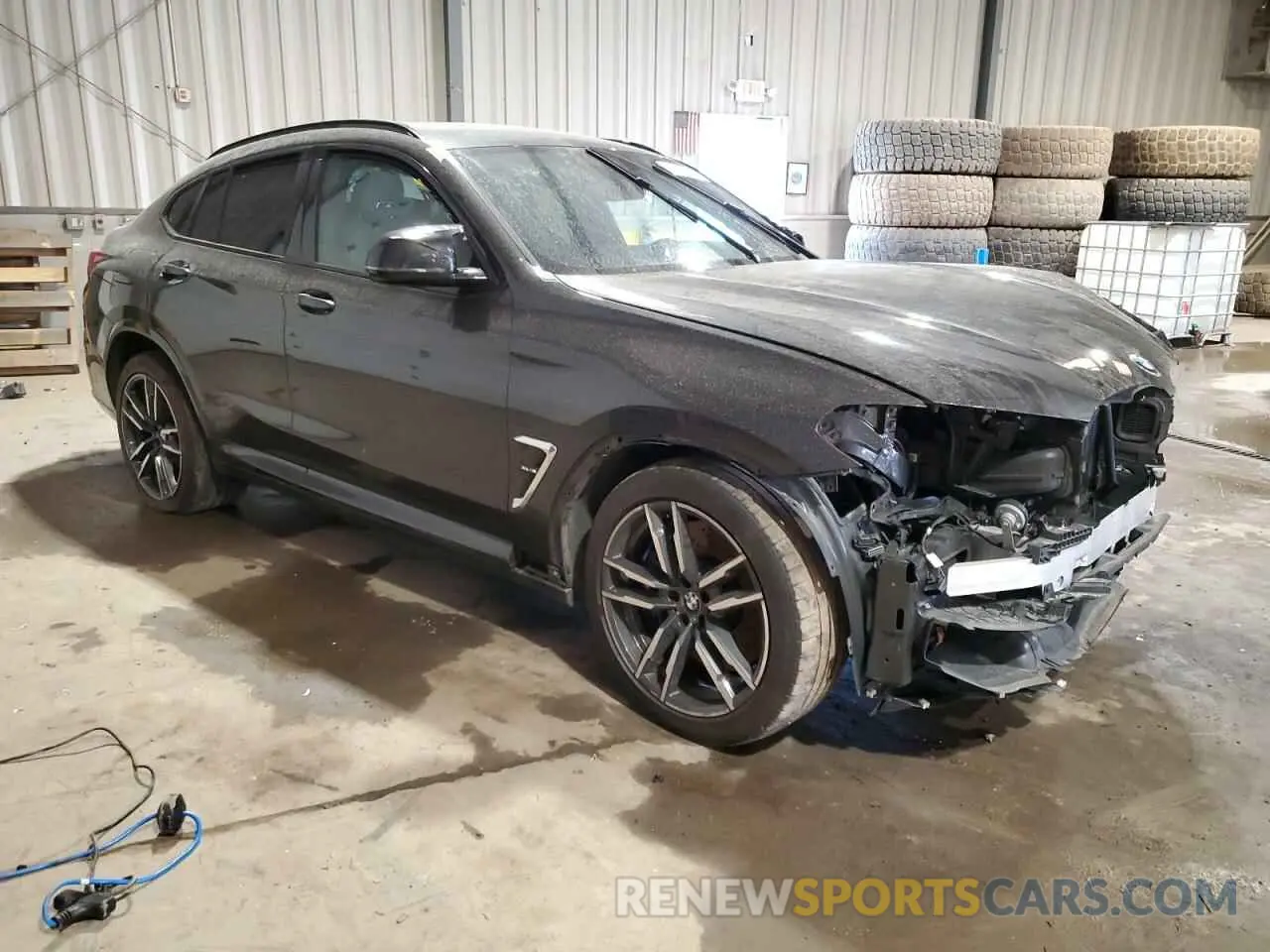 4 fotografías del automóvil dañado 5YM23EC05N9J23246 BMW X4 M 2022
