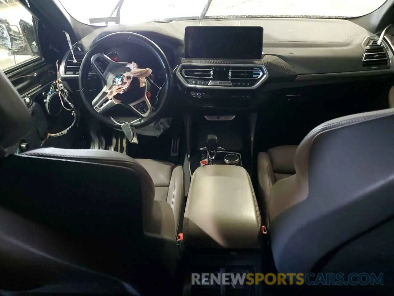 8 fotografías del automóvil dañado 5YM23EC05N9J23246 BMW X4 M 2022