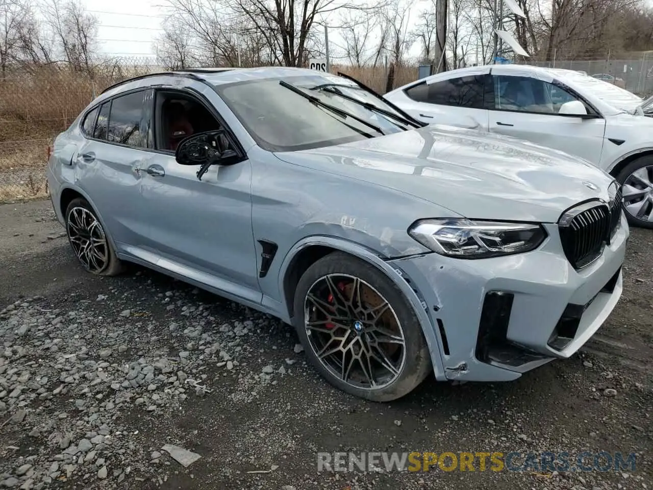 4 fotografías del automóvil dañado 5YM23EC00P9S11365 BMW X4 M 2023
