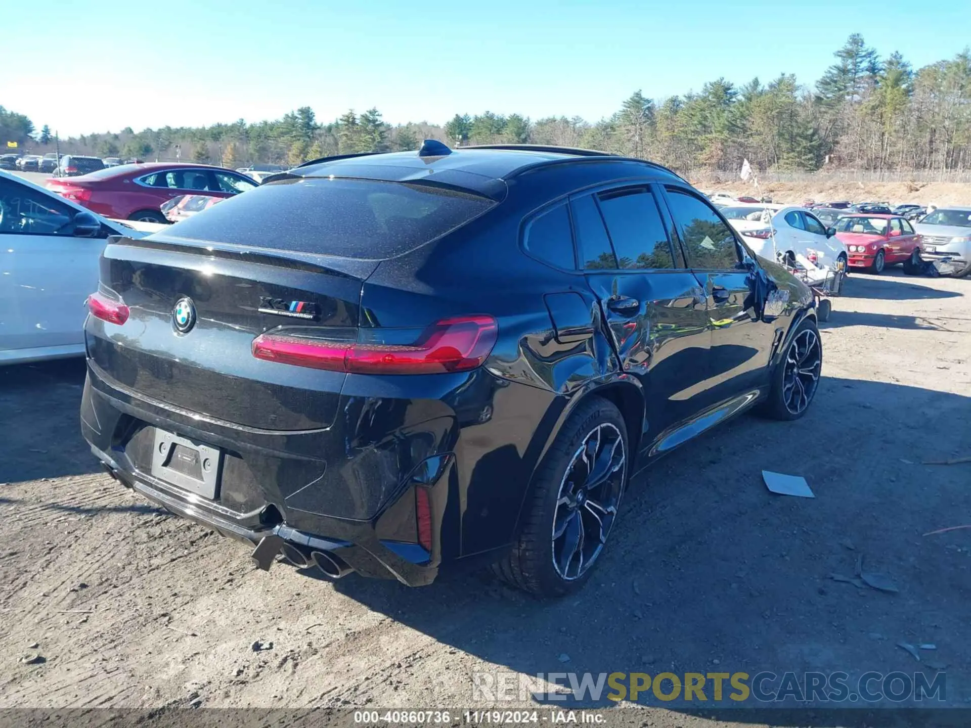 4 fotografías del automóvil dañado 5YM23EC09R9W45738 BMW X4 M 2024