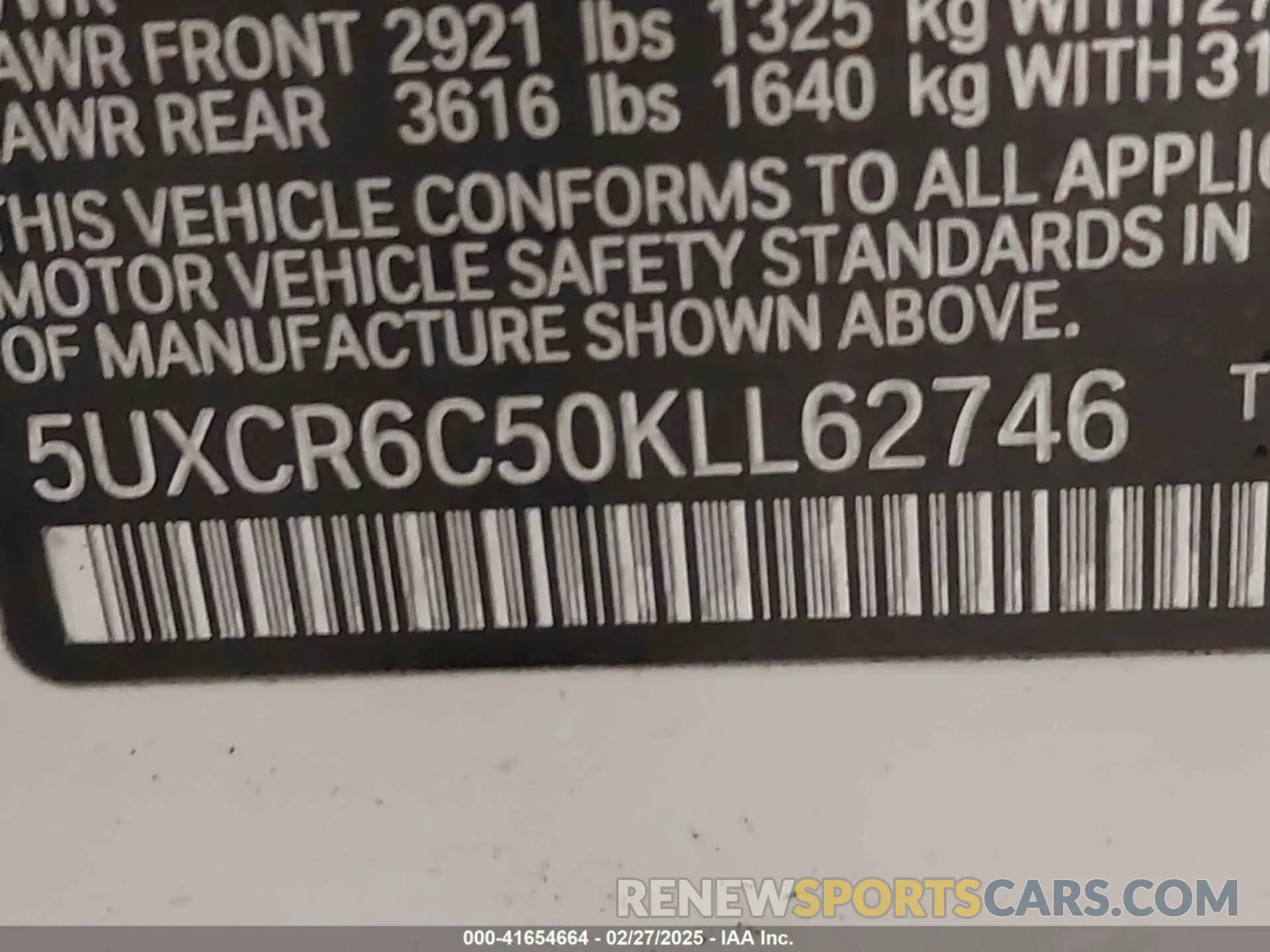 9 fotografías del automóvil dañado 5UXCR6C50KLL62746 BMW X5 2019