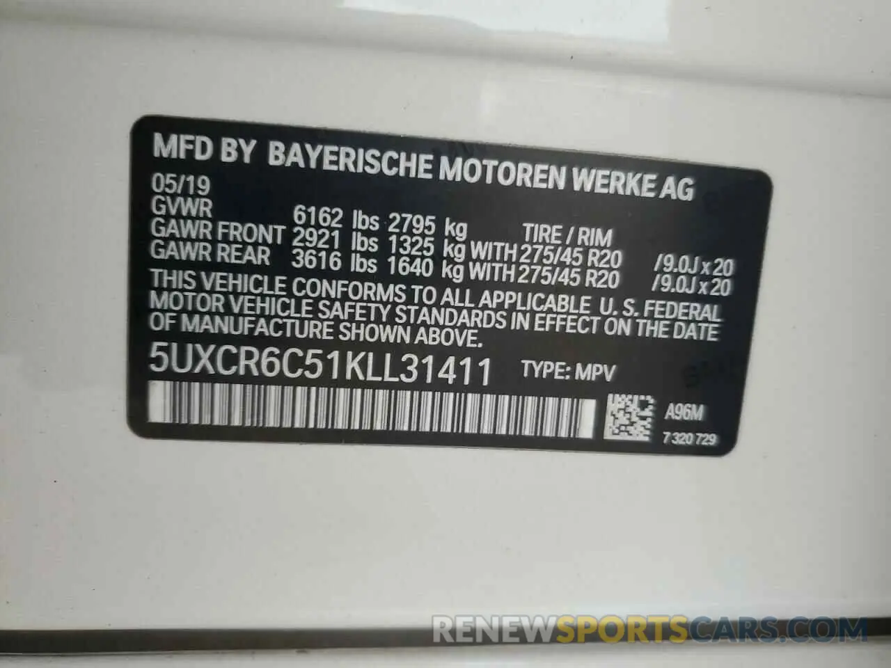 13 fotografías del automóvil dañado 5UXCR6C51KLL31411 BMW X5 2019