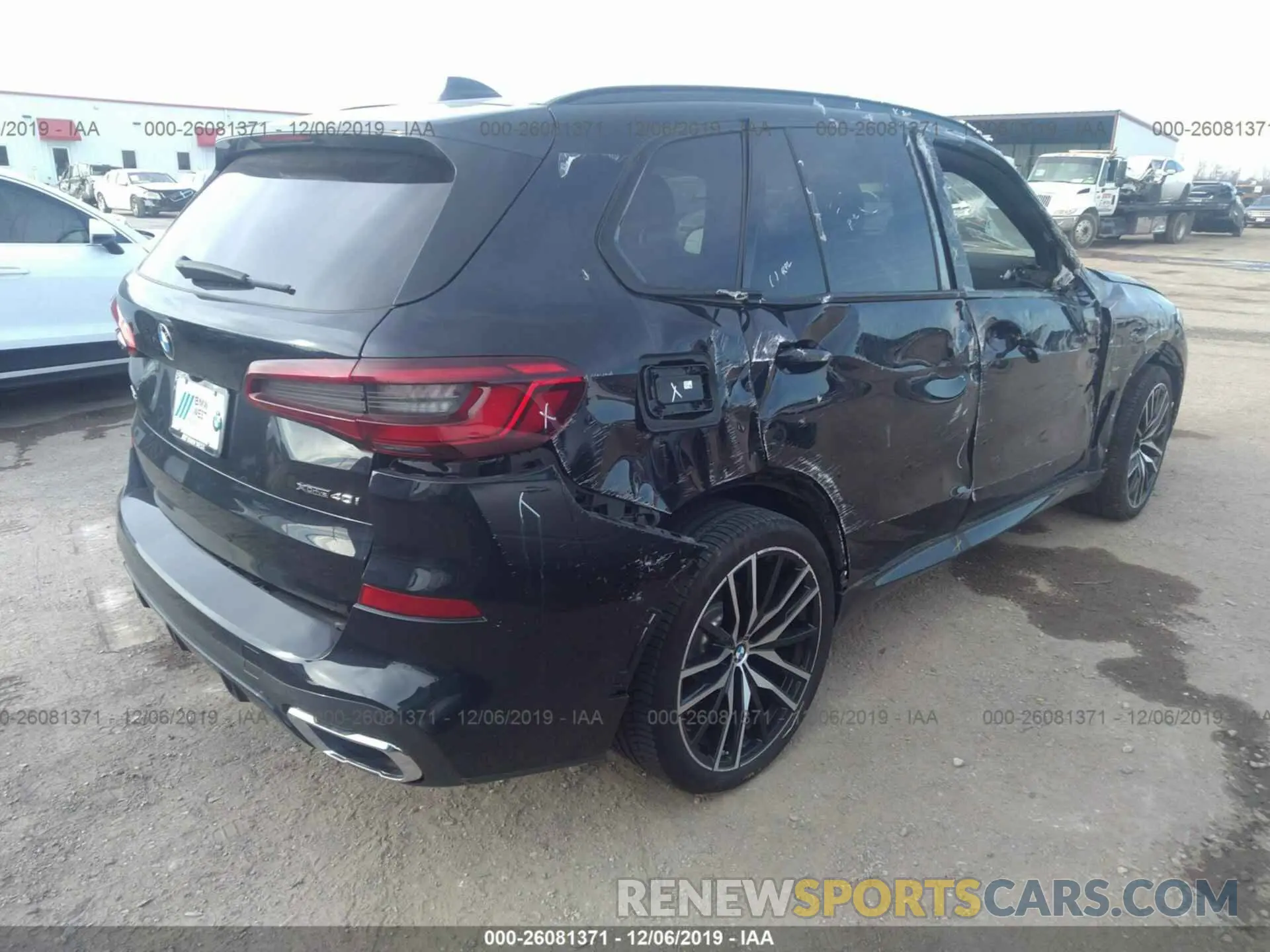 4 fotografías del automóvil dañado 5UXCR6C53KLL24234 BMW X5 2019