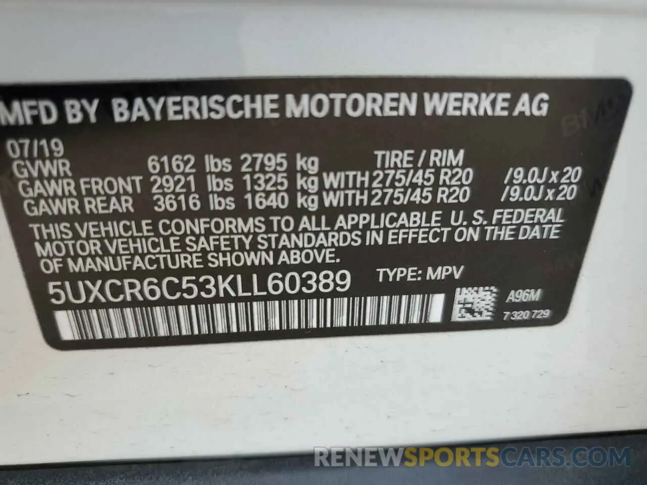 13 fotografías del automóvil dañado 5UXCR6C53KLL60389 BMW X5 2019