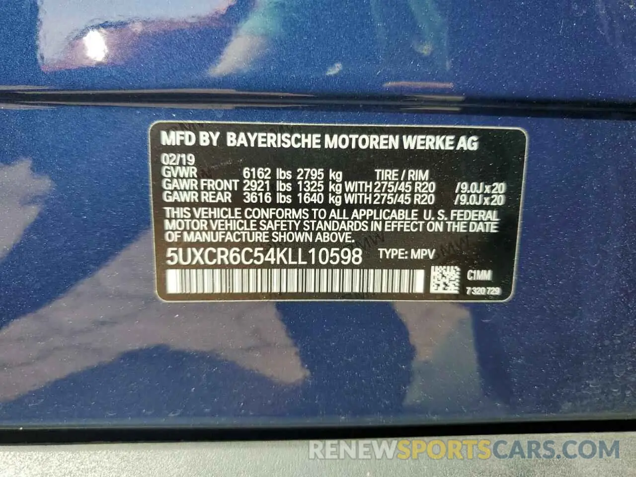 13 fotografías del automóvil dañado 5UXCR6C54KLL10598 BMW X5 2019