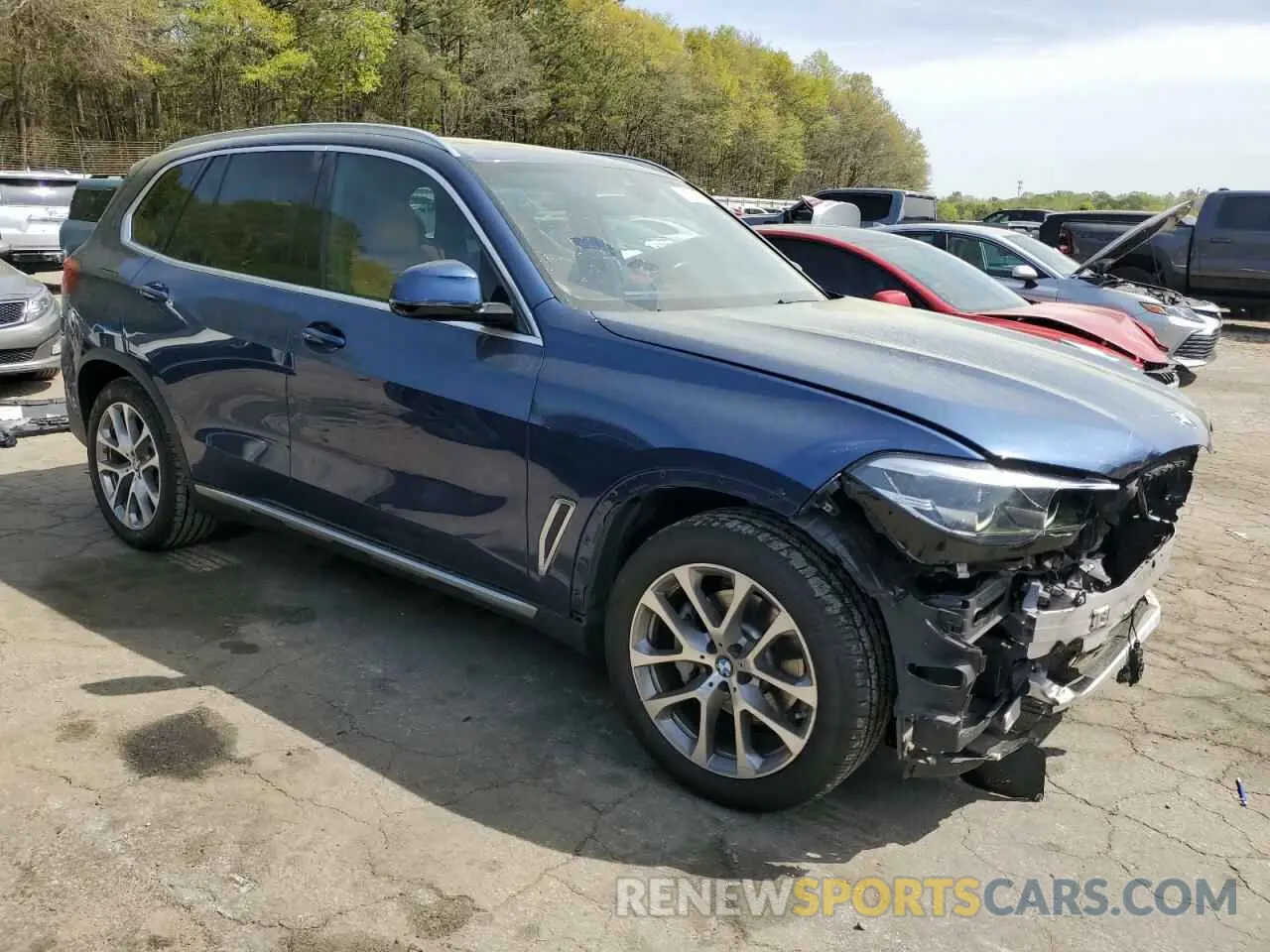 4 fotografías del automóvil dañado 5UXCR6C54KLL10598 BMW X5 2019