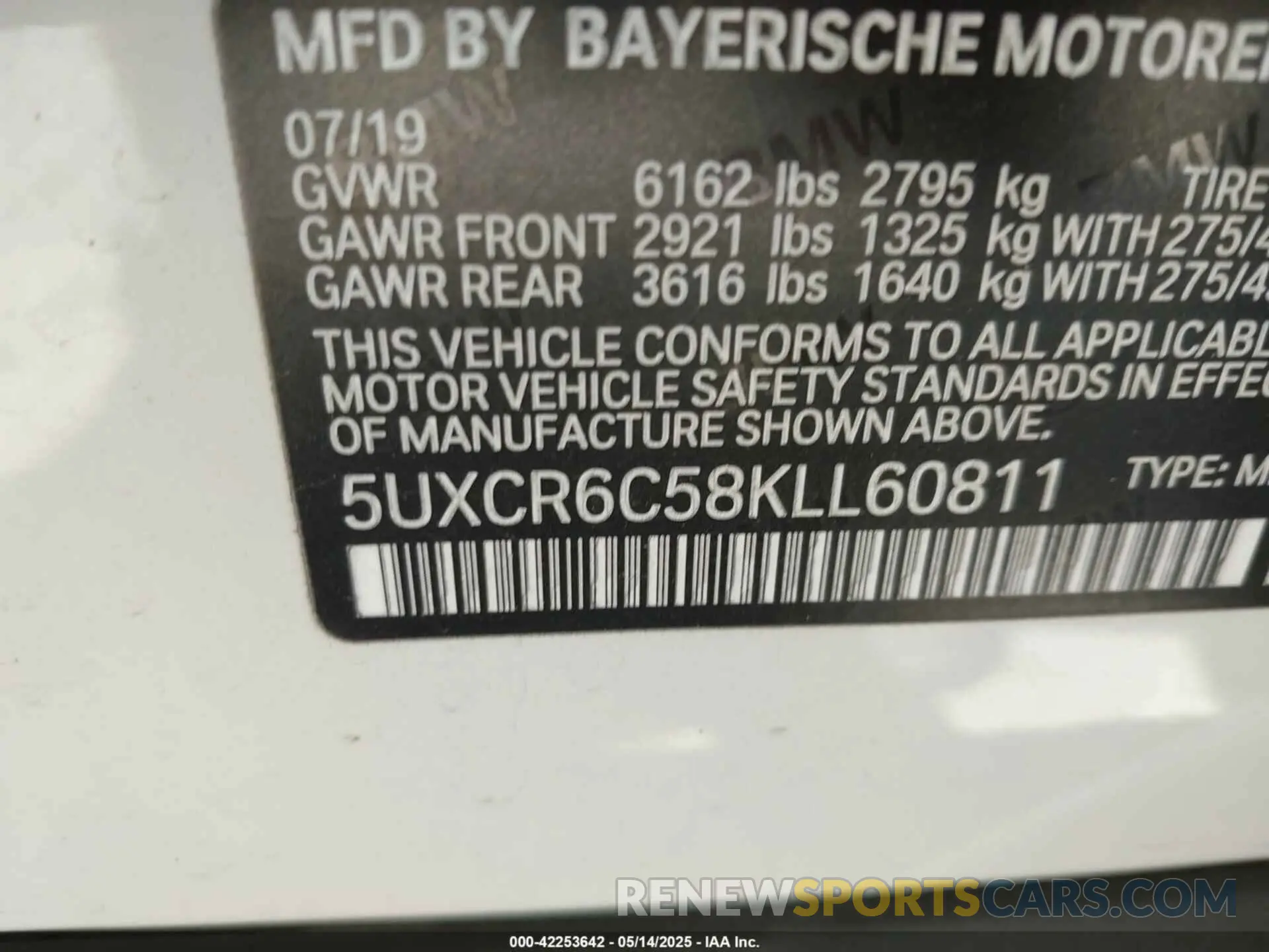 9 fotografías del automóvil dañado 5UXCR6C58KLL60811 BMW X5 2019