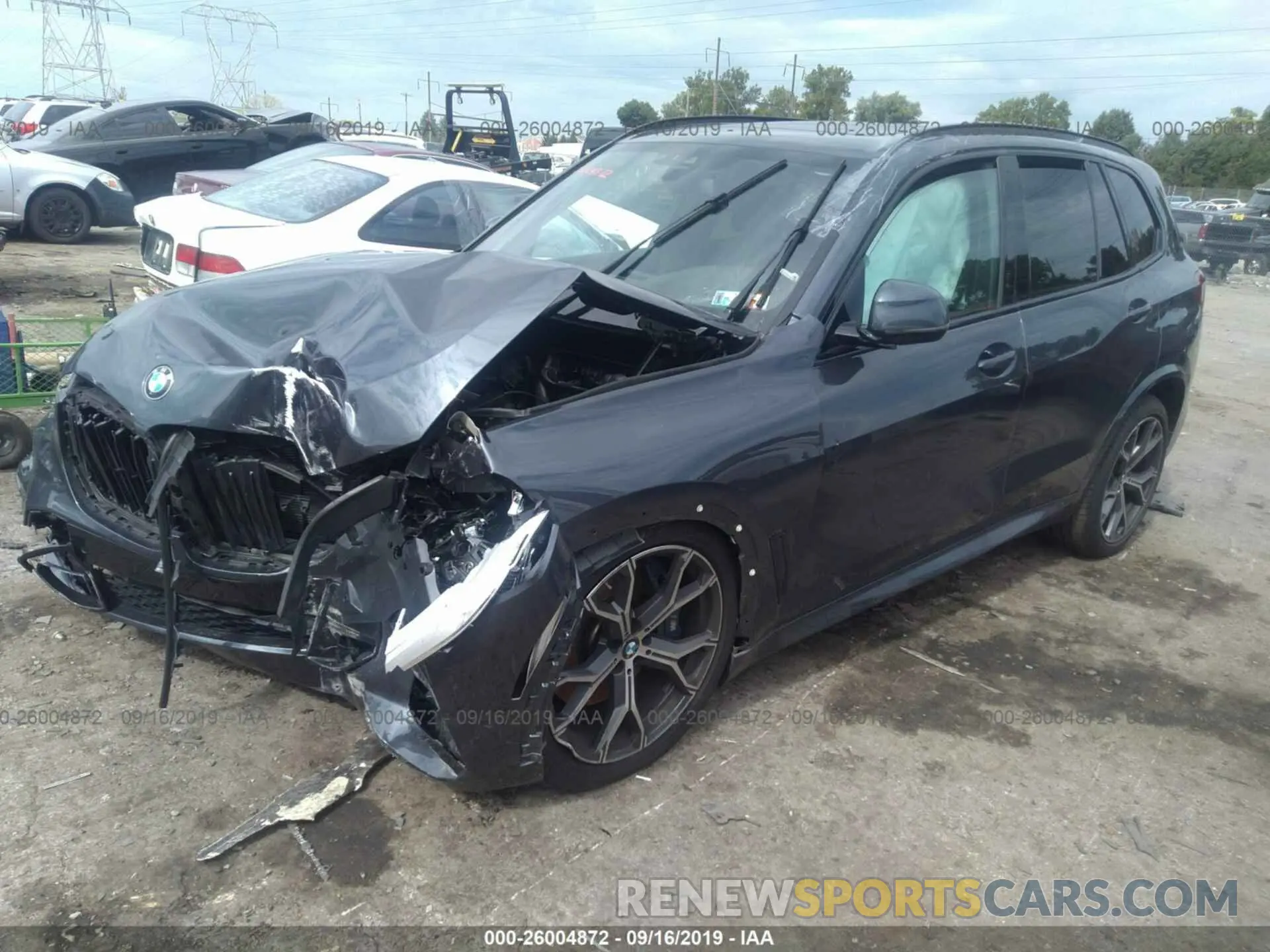 2 fotografías del automóvil dañado 5UXJU2C50KLN64422 BMW X5 2019