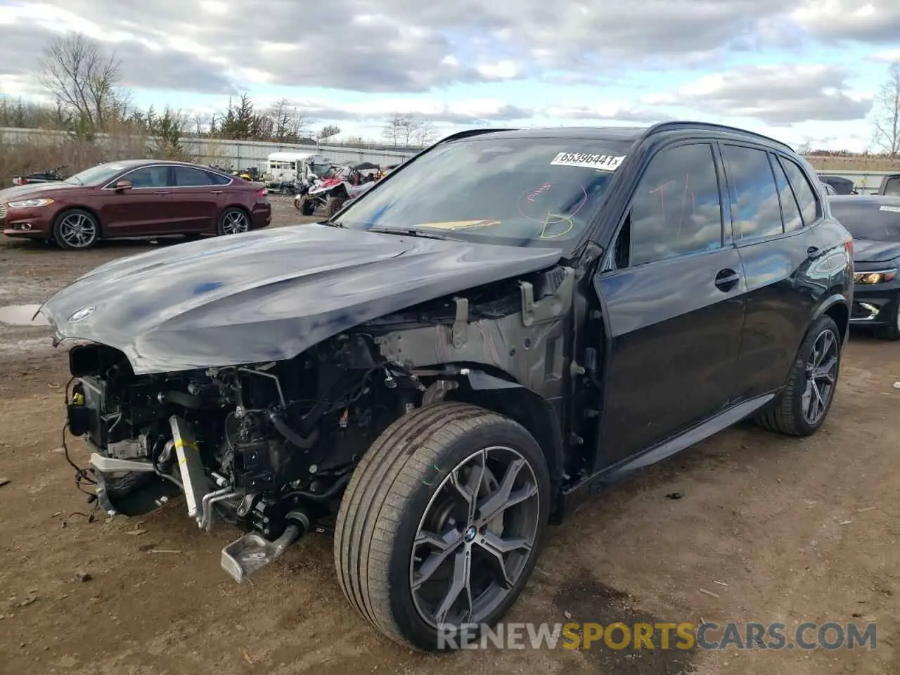 2 fotografías del automóvil dañado 5UXJU2C51KLN64753 BMW X5 2019