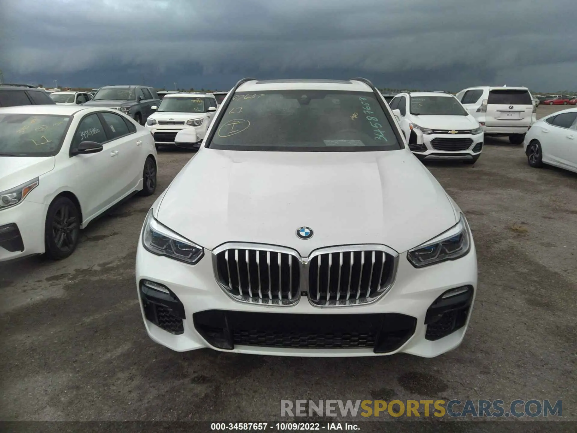 6 fotografías del automóvil dañado 5UXCR4C03L9B69517 BMW X5 2020