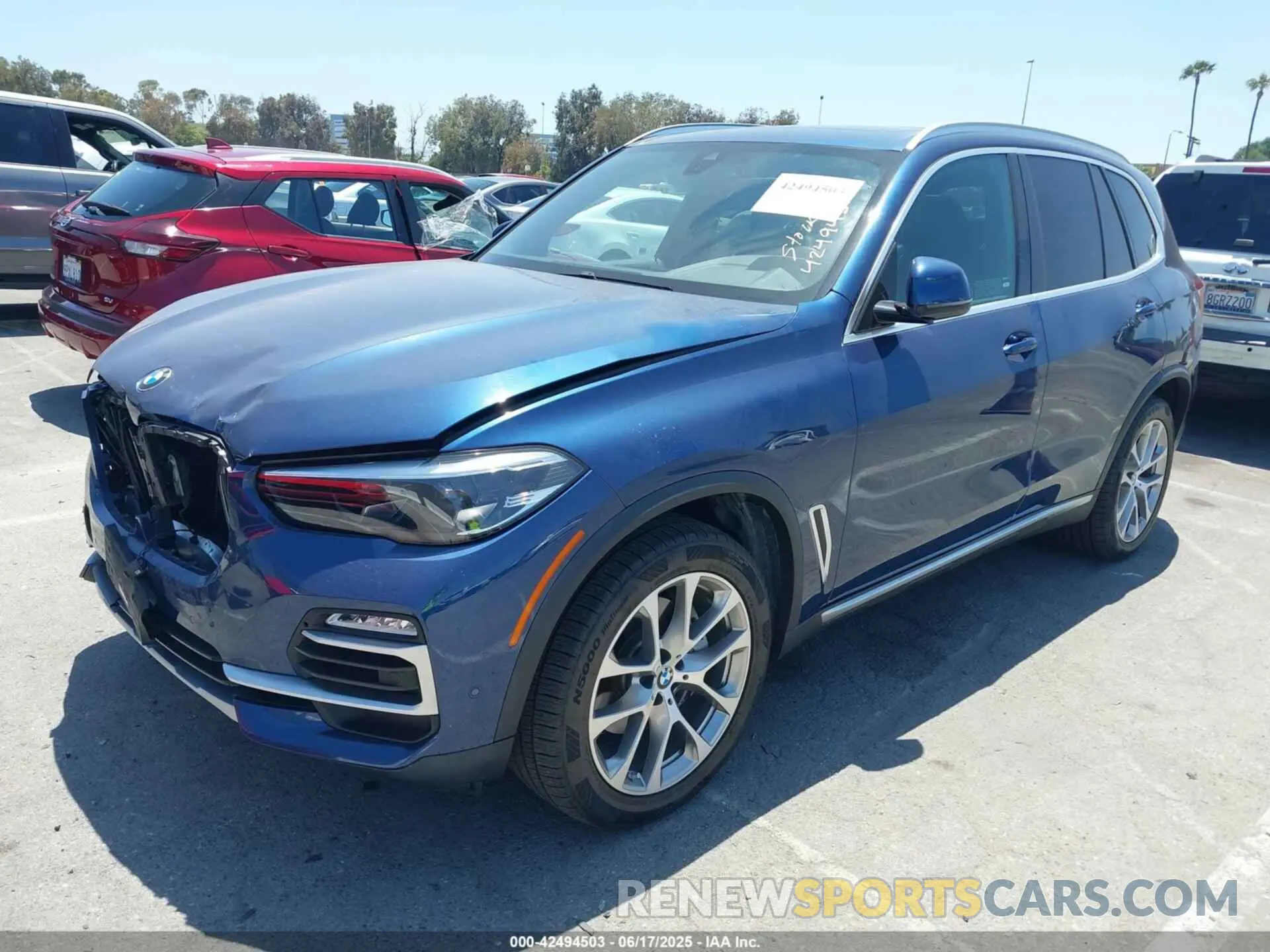 2 fotografías del automóvil dañado 5UXCR4C03L9C82755 BMW X5 2020