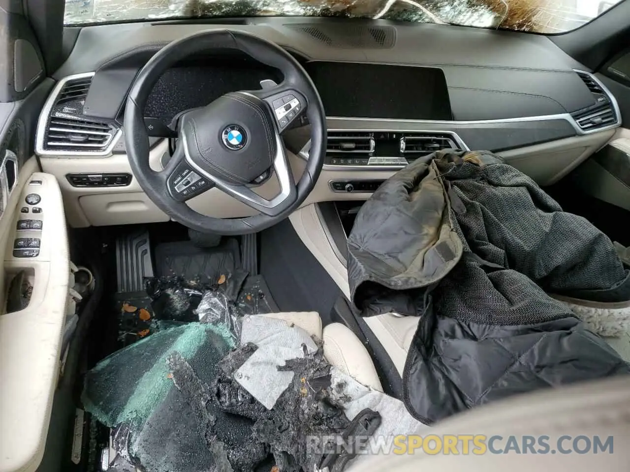 8 fotografías del automóvil dañado 5UXCR4C04L9C45455 BMW X5 2020