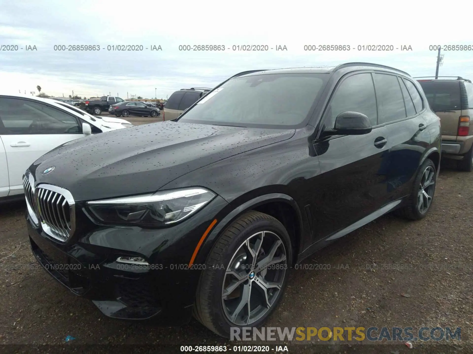 2 fotografías del automóvil dañado 5UXCR4C09LLE31060 BMW X5 2020