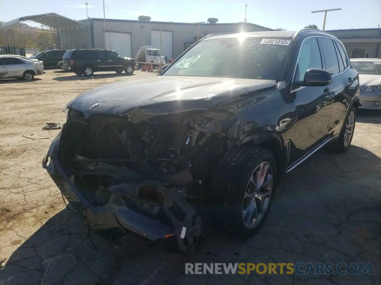 2 fotografías del automóvil dañado 5UXCR6C02LLL82423 BMW X5 2020