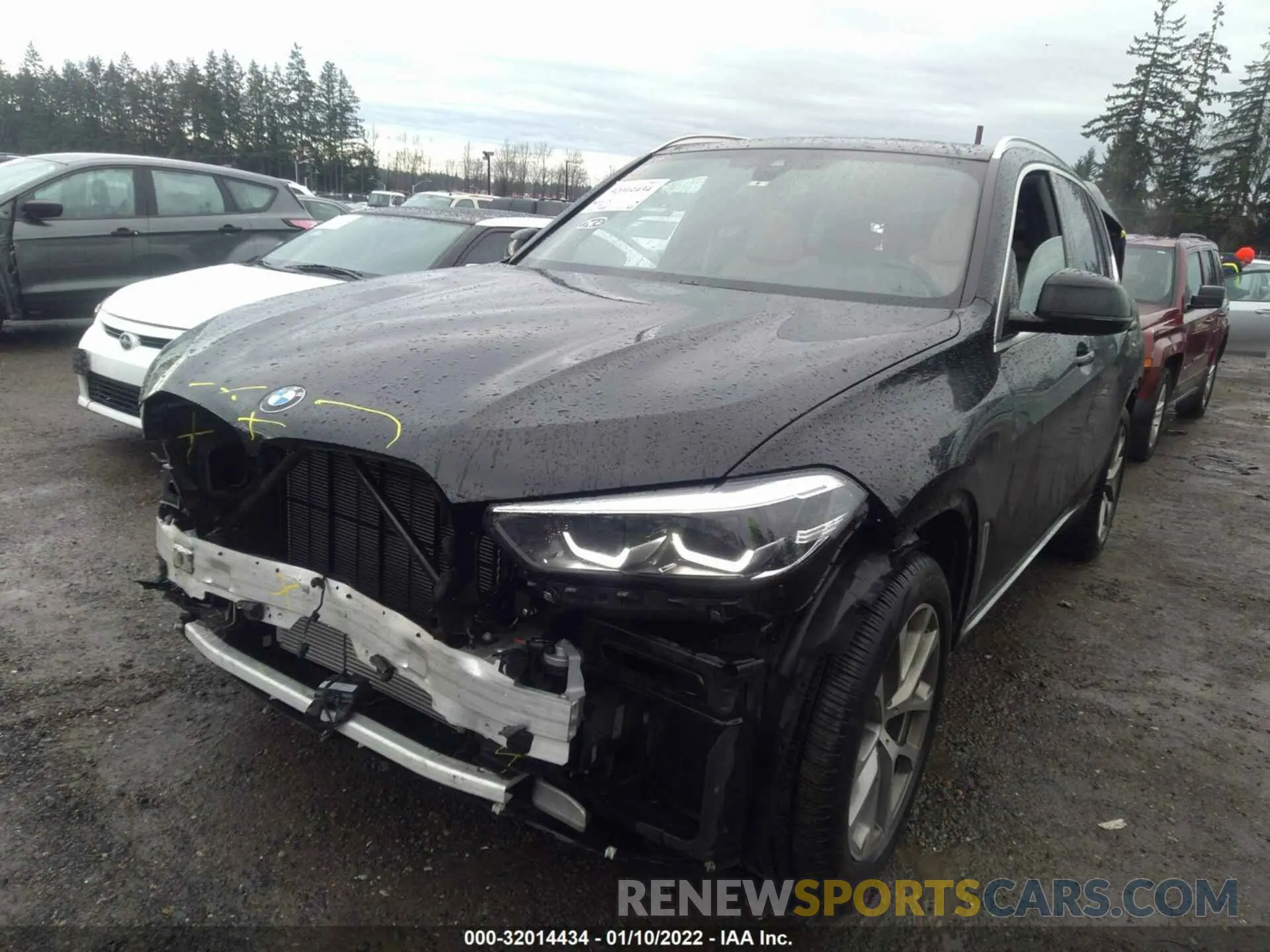 2 fotografías del automóvil dañado 5UXCR6C03L9B59405 BMW X5 2020