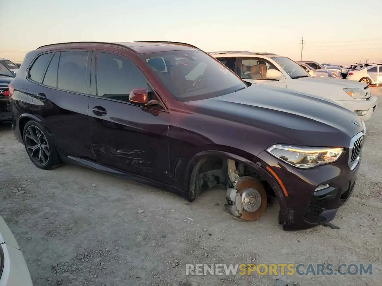 4 fotografías del automóvil dañado 5UXCR6C04L9C27727 BMW X5 2020