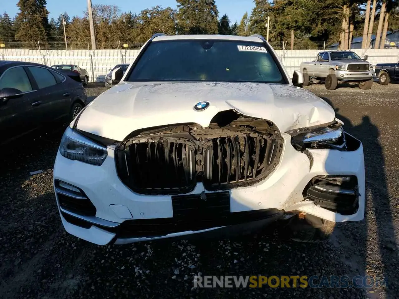 5 fotografías del automóvil dañado 5UXCR6C05L9B46803 BMW X5 2020