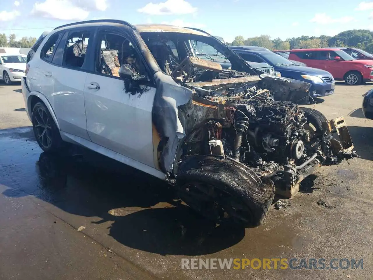 4 fotografías del automóvil dañado 5UXCR6C0XL9C74891 BMW X5 2020