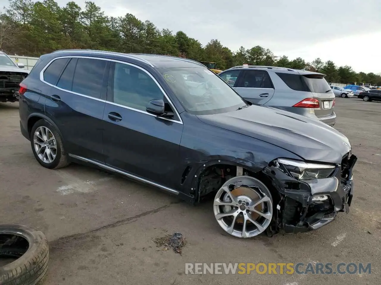 4 fotografías del automóvil dañado 5UXCR6C0XLLL75042 BMW X5 2020