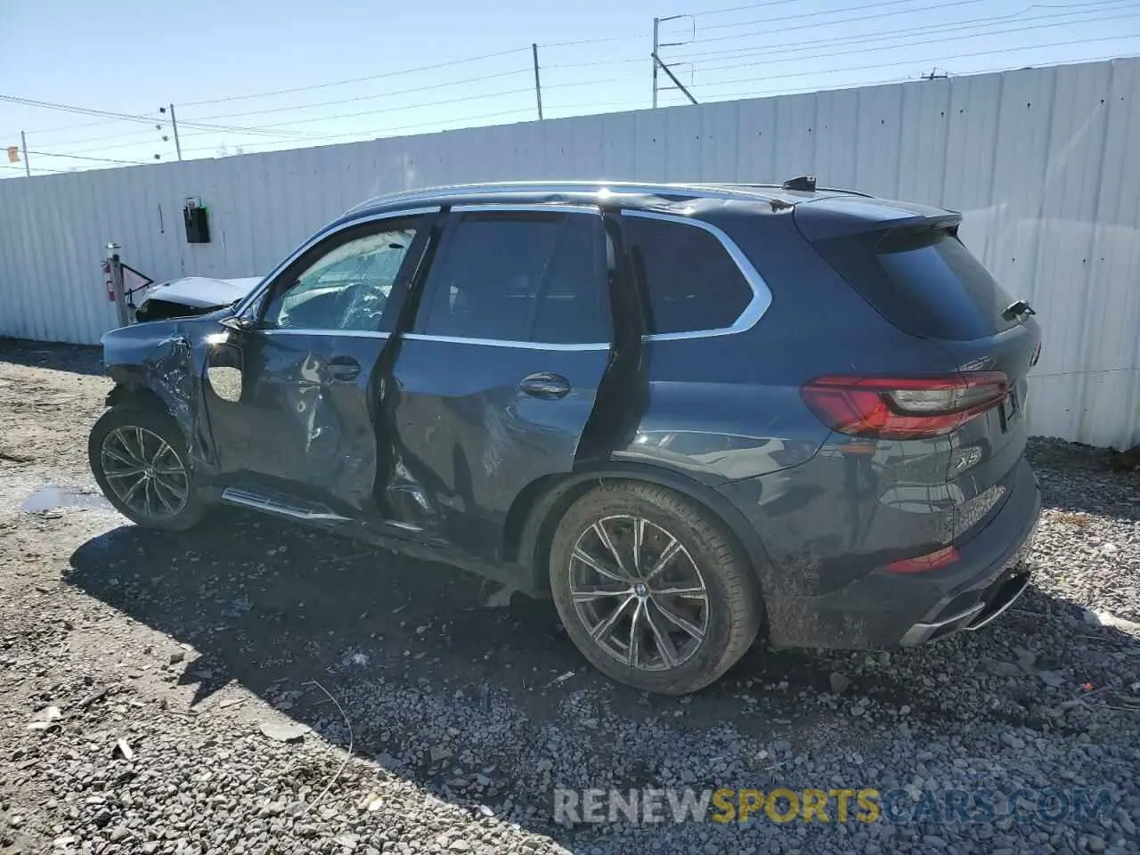 2 fotografías del automóvil dañado 5UXJU2C04LLN68043 BMW X5 2020