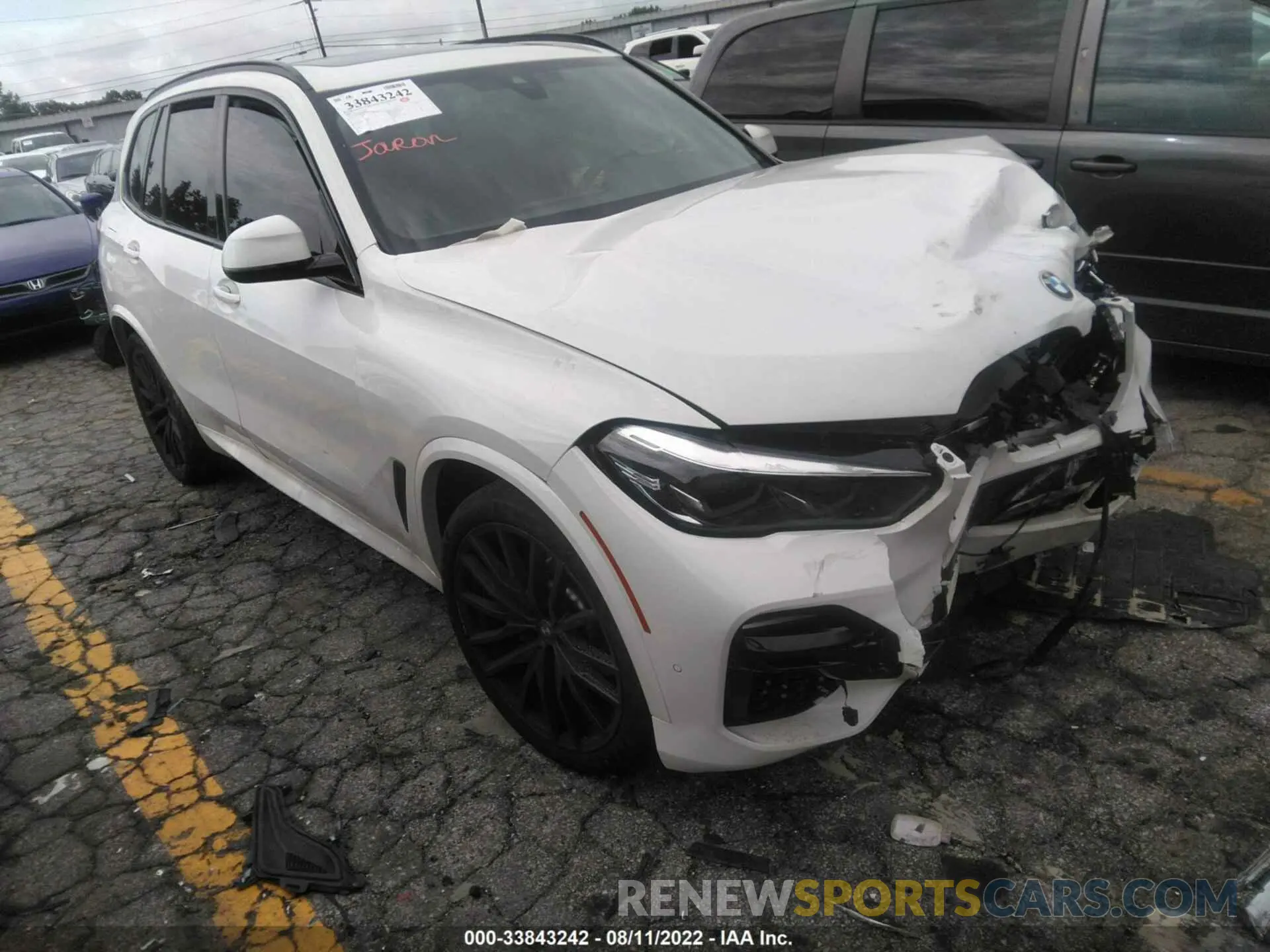 1 fotografías del automóvil dañado 5UXCR4C01M9E64424 BMW X5 2021