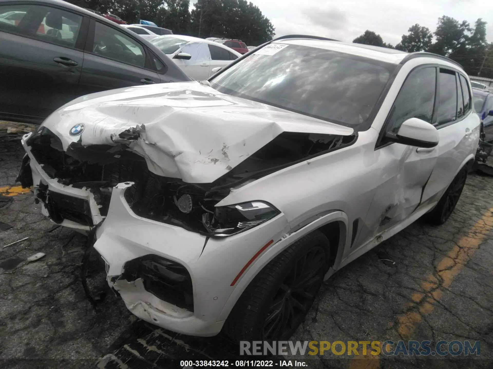 2 fotografías del automóvil dañado 5UXCR4C01M9E64424 BMW X5 2021