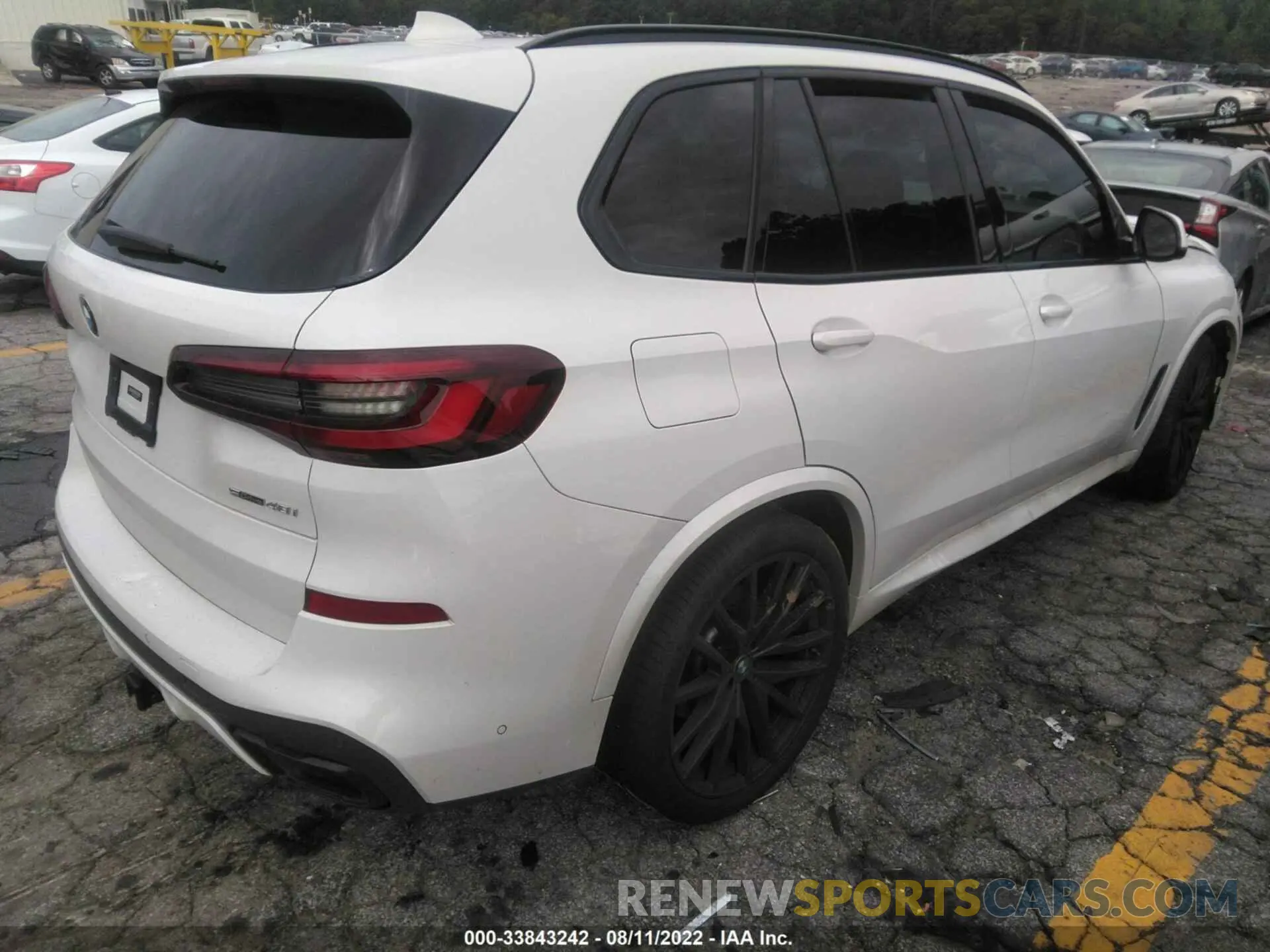 4 fotografías del automóvil dañado 5UXCR4C01M9E64424 BMW X5 2021