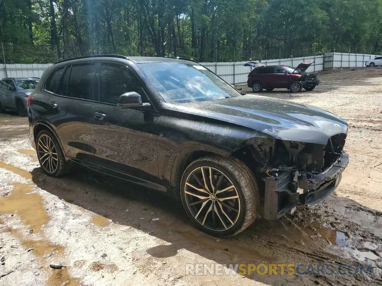 4 fotografías del automóvil dañado 5UXCR4C01M9F19888 BMW X5 2021